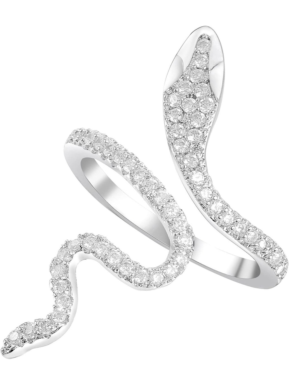 18K Gold Plated Silver Snake Wrap Ring